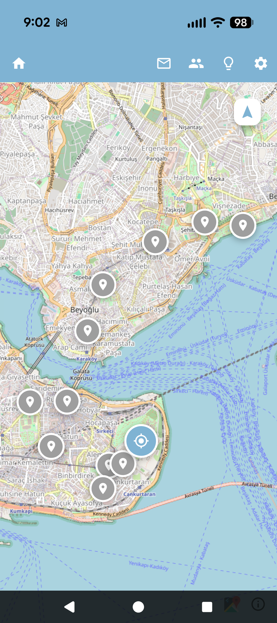 Istanbul Locations Map